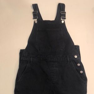 Black Denim Topshop Overalls